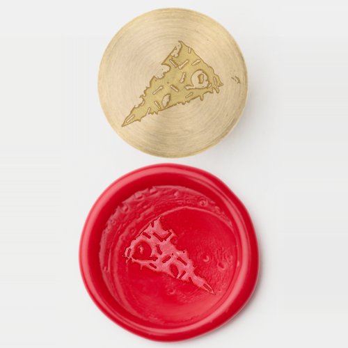 Pizza Party Pepperoni Pie Slice Pizzeria Foodie Wax Seal Stamp