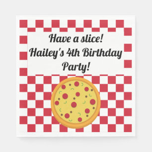 Pizza Party Personalized Napkins