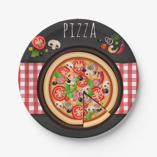 pizza party pizza dinner picnic paper plates