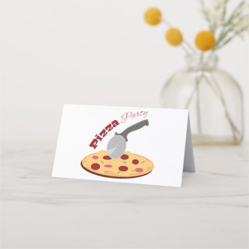 Pizza Party Place Card