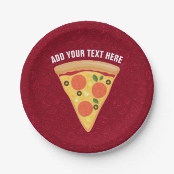 Pizza Party Slice Of Pineapple Pepperoni Pie Paper Plates by Popcornparty at Zazzle