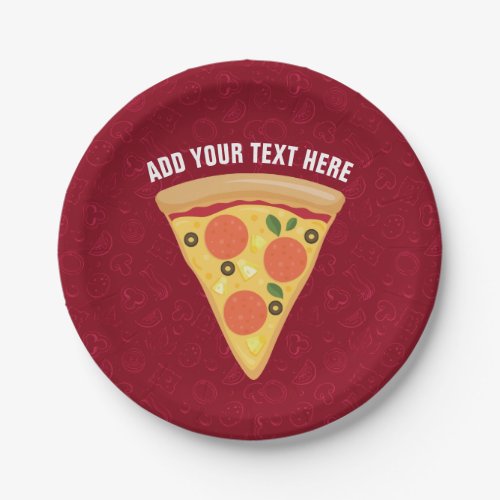 Pizza Party Slice of Pineapple Pepperoni Pie Paper Plates