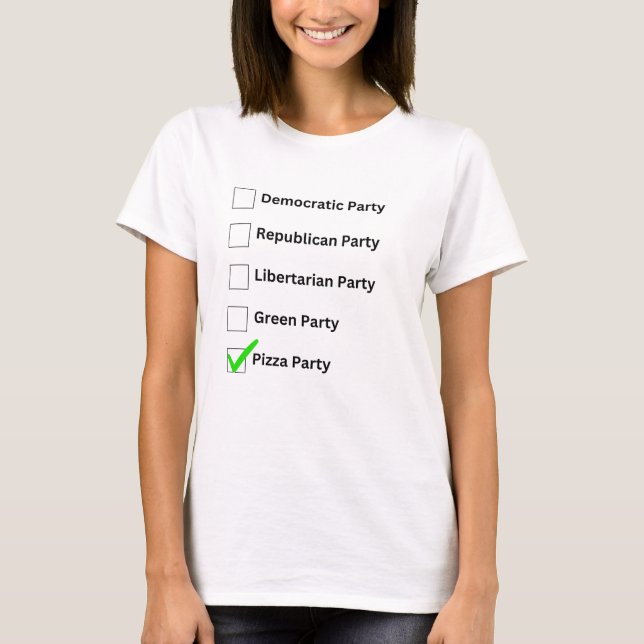 Pizza Party  T-Shirt (Front)
