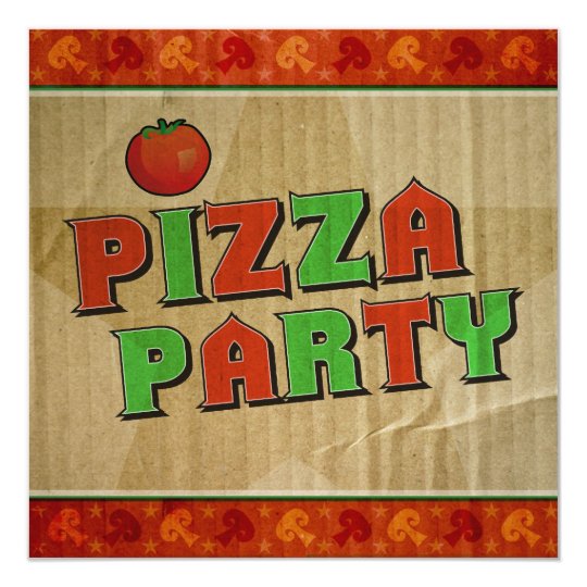 pizza party takeout box