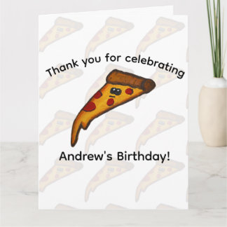 Pizza Party Thank You Card