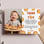 Pizza Party Thank You Card Birthday<br><div class="desc">Our Pizza Thank You Cards are the perfect way to show gratitude and appreciation to your guests for celebrating with you. The design features a festive and colorful layout with space for a personalized message or a "thank you" note. They are perfect for sending out after the party to express...</div>