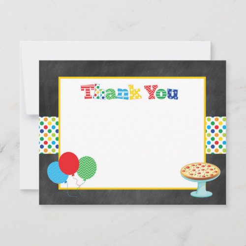 Pizza Party Thank You Note