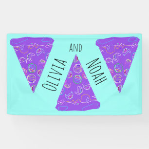 Pizza Party Wedding Banner
