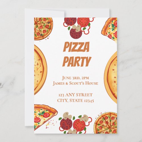 Pizza Party with all the Toppings
