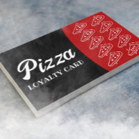 Pizza & Pasta Restaurant Black & Red Loyalty