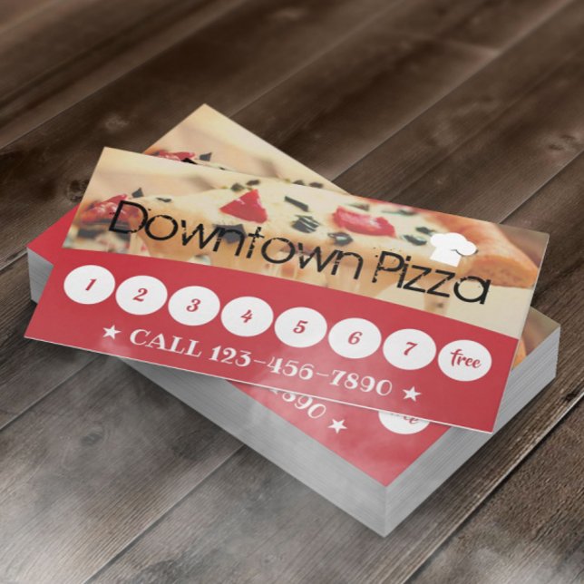 Pizza Pasta Restaurant Custom Photo Loyalty (Creator Uploaded)