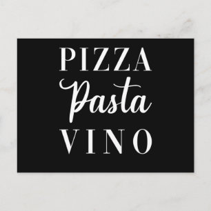 Pizza Pasta Vino Postcard