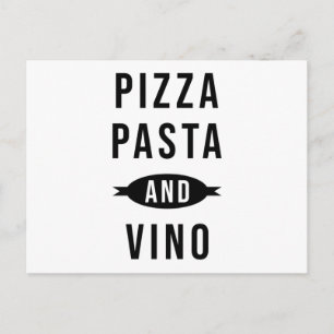Pizza Pasta Vino Postcard