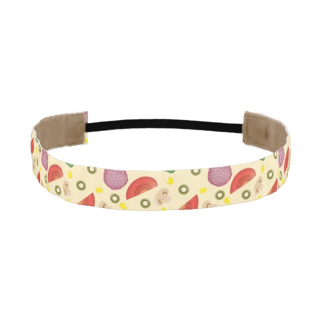 Pizza Pattern 2 Athletic Headband (Front)