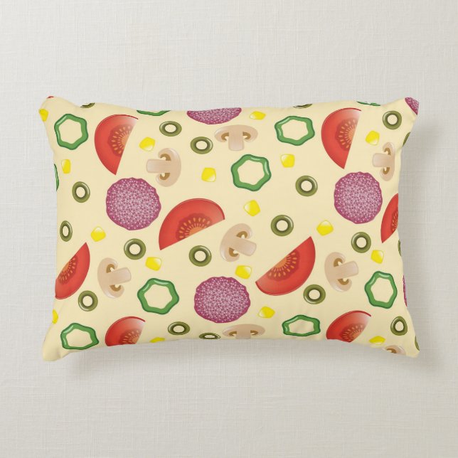 Pizza Pattern 2 Decorative Pillow (Front)