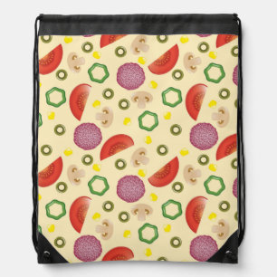 Pizza Pattern 2 Drawstring Bag