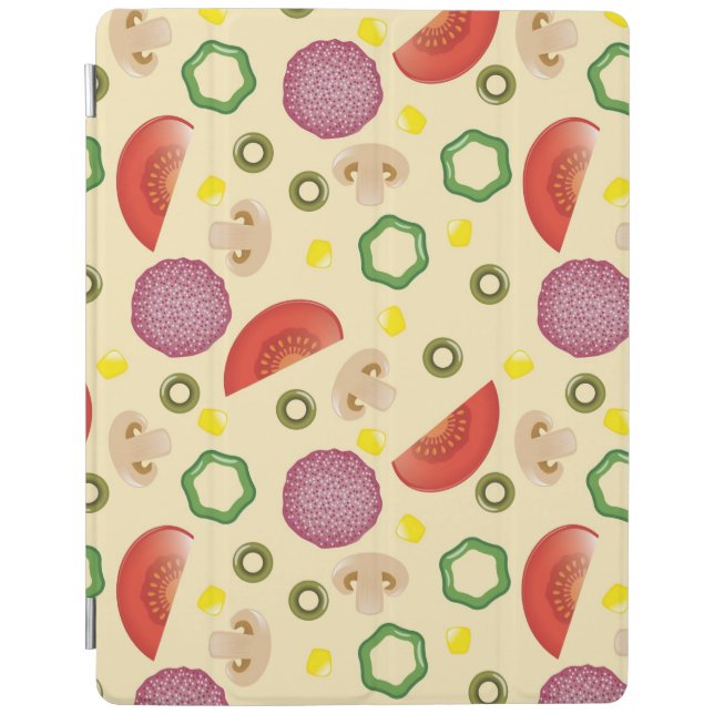 Pizza Pattern 2 iPad Smart Cover (Front)
