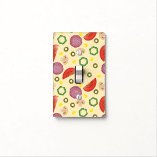 Pizza Pattern 2 Light Switch Cover