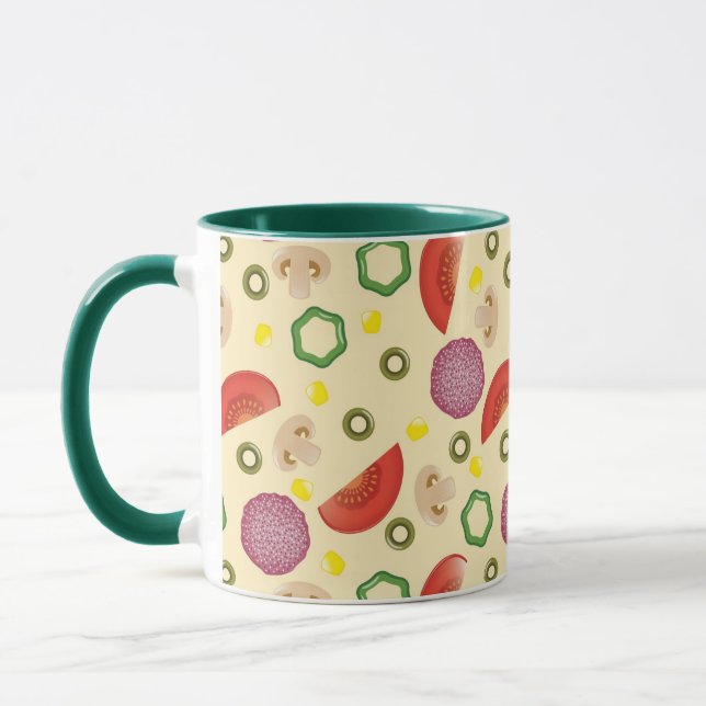 Pizza Pattern 2 Mug (Left)