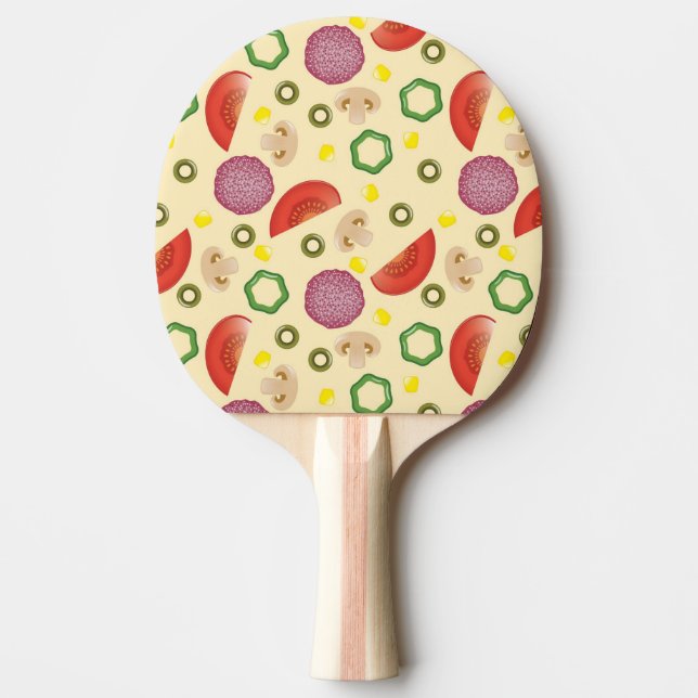 Pizza Pattern 2 Ping-Pong Paddle (Front)