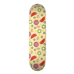 Pizza Pattern 2 Skateboard Deck