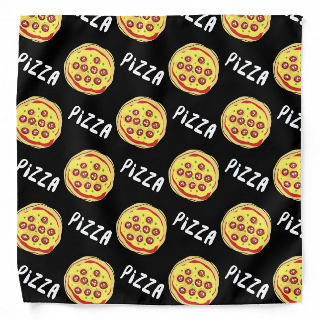 Pizza Pattern Bandana (Front)