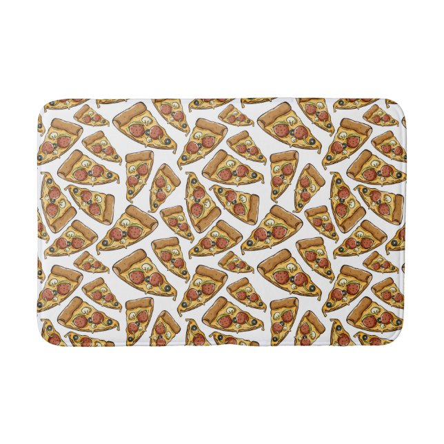 Pizza Pattern bath mats (Front)