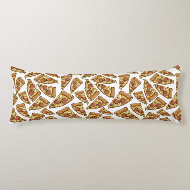 Pizza Pattern body pillows (Front)