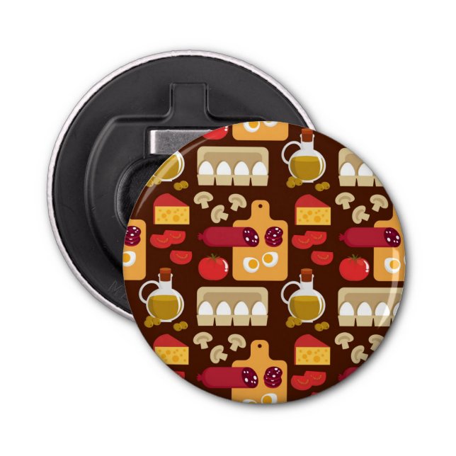 Pizza Pattern Bottle Opener (Front)