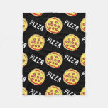 Pizza Pattern Fleece Blanket