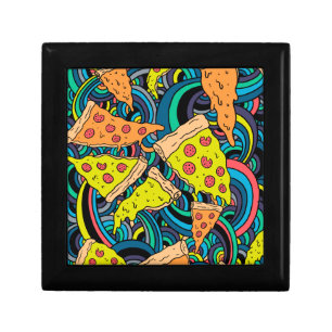 Pizza pattern gift box
