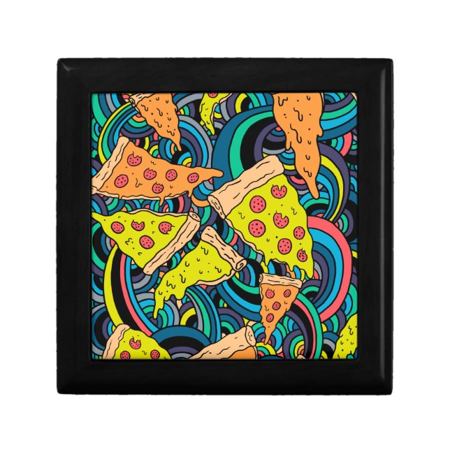 Pizza pattern gift box (Front)