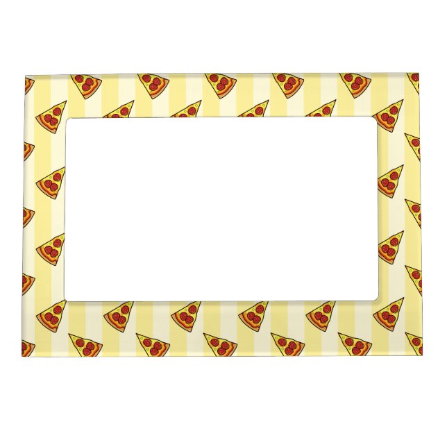 Pizza Pattern Magnetic Picture Frame (Front)