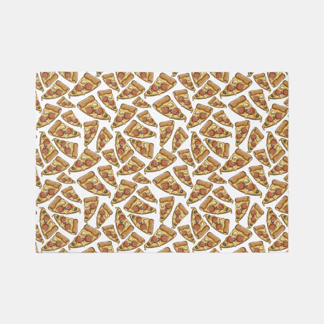 Pizza Pattern Outdoor Rug (Front)