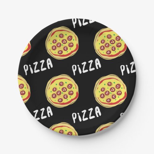 Pizza Pattern Paper Plates