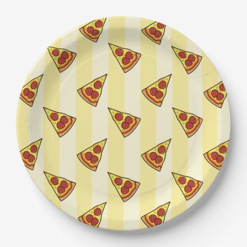 Pizza Pattern Paper Plates