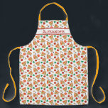Pizza Pattern Personalize Long Apron<br><div class="desc">All over pizza print.  Add your name to personalize.</div>