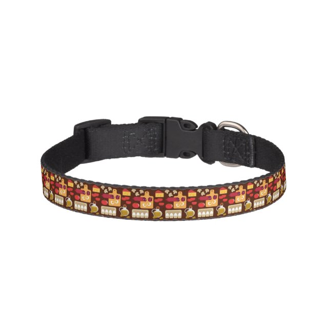 Pizza Pattern Pet Collar (Front)