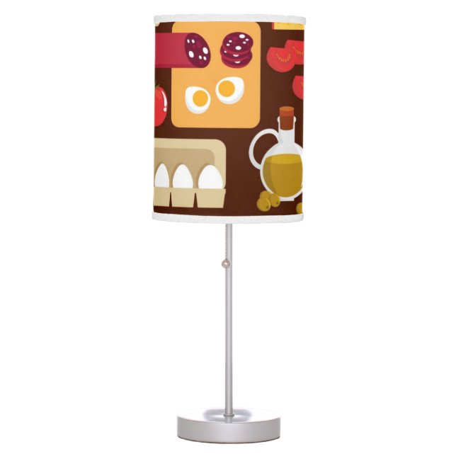 Pizza Pattern Table Lamp (Front)