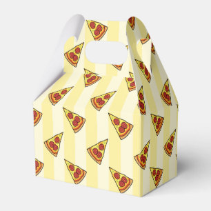 Pizza Pattern Wrapping Paper Favor Boxes