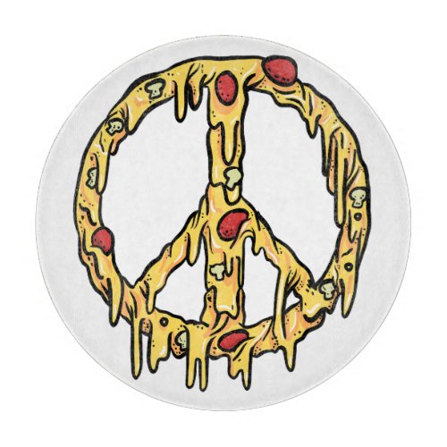 Pizza Peace Cutting Board