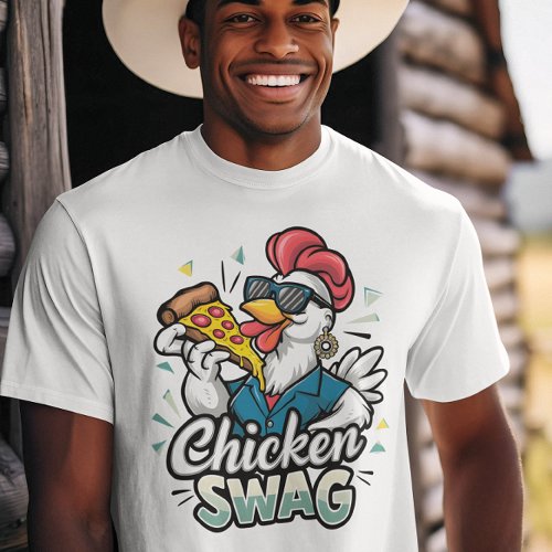 Pizza_Pecking Poultry Logo T_Shirt