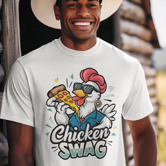 Pizza-Pecking Poultry Logo T-Shirt (Creator Uploaded)