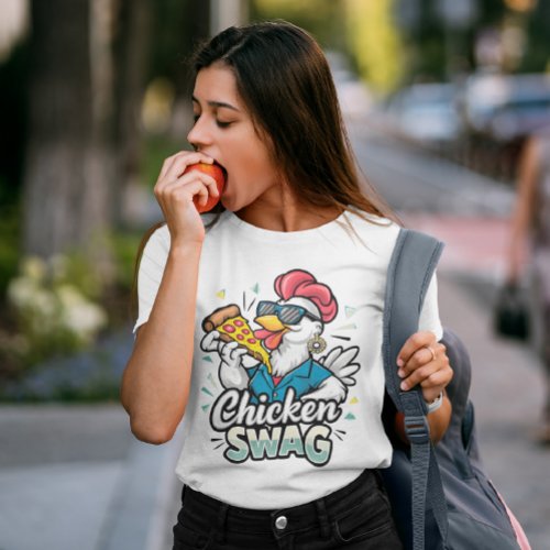 Pizza_Pecking Poultry Logo T_Shirt