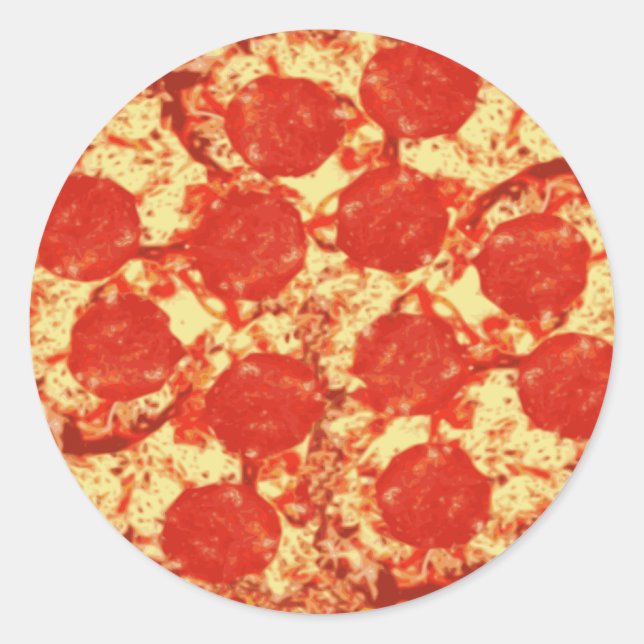 Pizza Pepperoni Stickers (Front)
