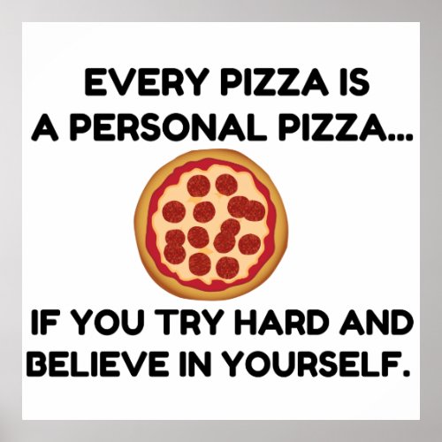 PIZZA PERSONAL POSTER