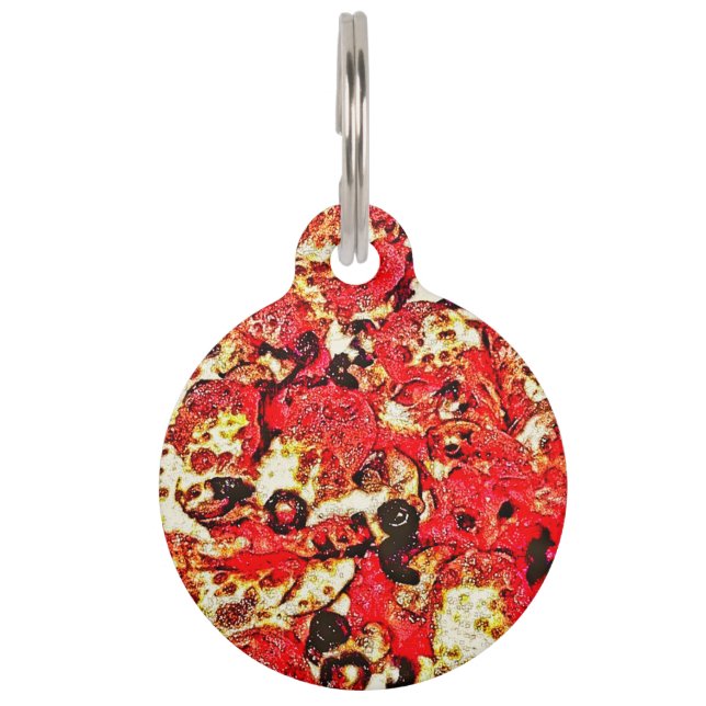 Pizza Pet ID Tag (Front)