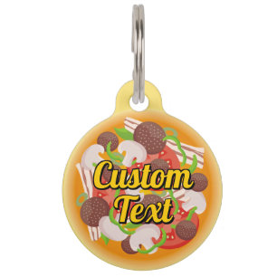 Pizza Pet ID Tag