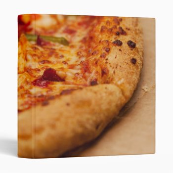 Pizza Photo 3 Ring Binder by Argos_Photography at Zazzle