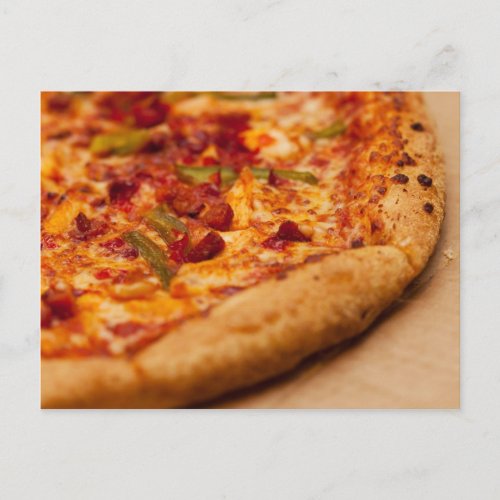 Pizza photo postcard
